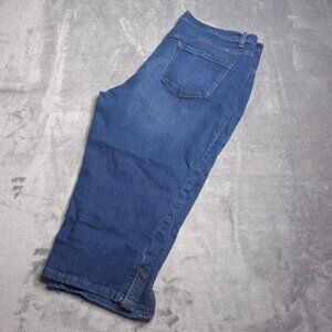 Gloria Vanderbilt Amanda Capri All-Around Slimming Effect Jeans Plus 16W Stretch
